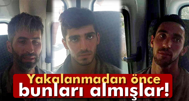 Yakalanmadan kısa süre önce alışveriş yapmışlar!