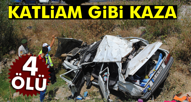 Amasya’da feci kaza: 4 ölü