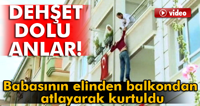 Ekmek bıçağıyla çocuğunu rehin alan baba dehşet saçtı