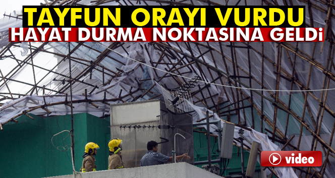 Hong Kong’u Nida tayfunu vurdu