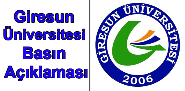 Giresun Üniversitesi Basın Açıklaması