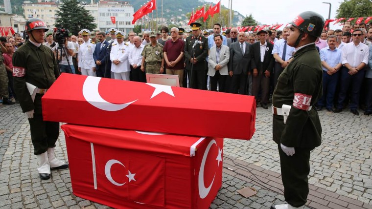 Deniz kazası şehidi uğurlandı 