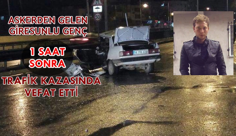 Giresunlu Genç Son Yolculuğuna Uğurlandı