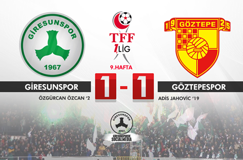 Giresunspor 1-1 Göztepespor