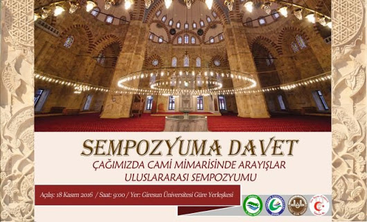 Uluslararası Cami Mimarisi Sempozyumu Giresun'da Başlıyor