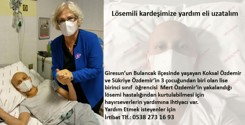 Lösemili kardeşimize yardım eli uzatalım