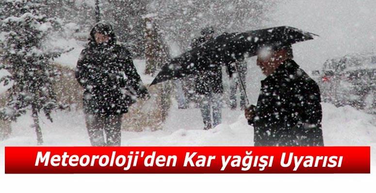 Meteorolojiden Kar Yağışı Uyarısı