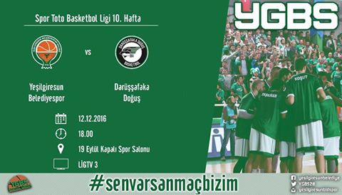 YGBS - Darüşşafaka Doğuş maç önü