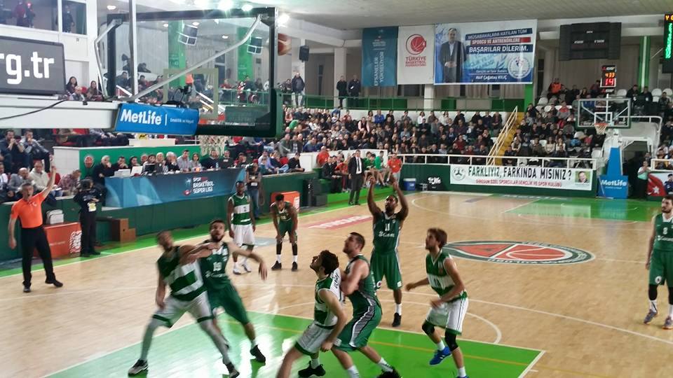 Yeşilgiresun Belediyespor: 61 - Darüşşafaka Doğuş: 80
