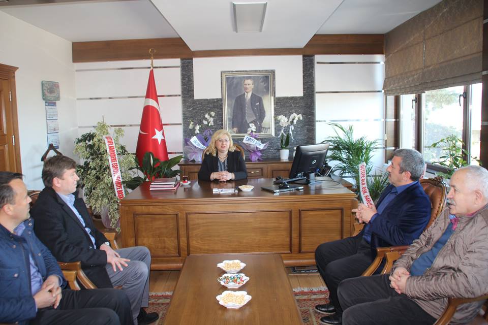Başkan Kırhasanoğlu Kaymakam Sultan Doğruyu Ziyaret Etti