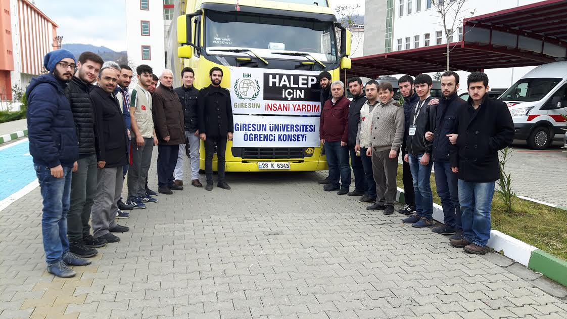 Giresun'dan Halep'e Yardım Tırı