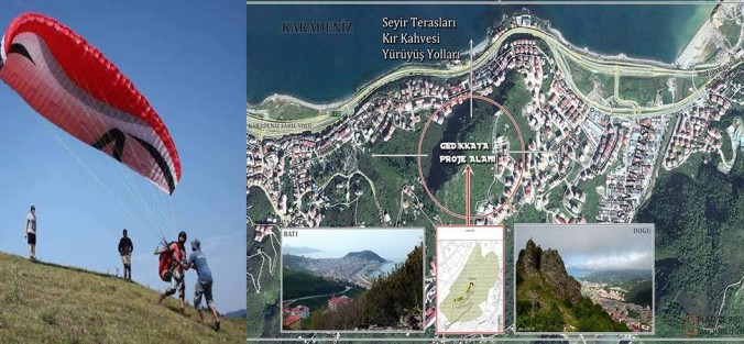 Gedikkaya Projesinde Yamaç Paraşütü Alanı
