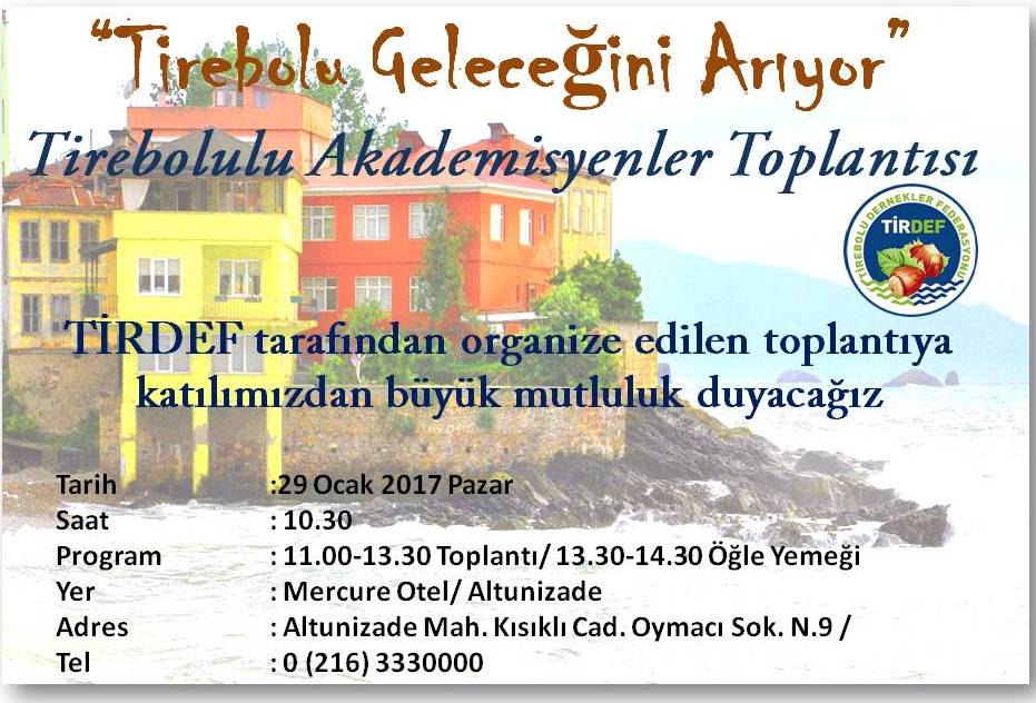Tirebolulu Akademisyenler İstanbul’da Buluşuyor