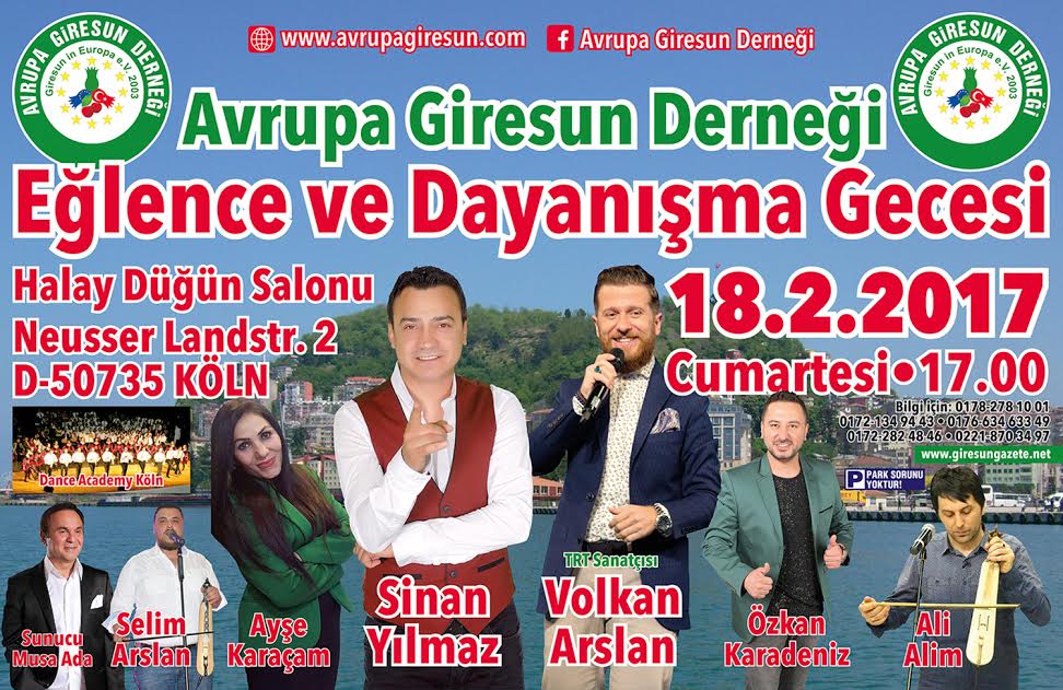 Avrupa’daki Giresunlular Köln’de Buluşacak