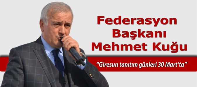 Giresun Tanıtım Günleri 30 Mart'ta Yenikapı'da