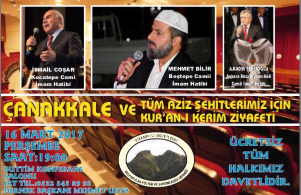 Gulparlılar Derneği Kur’an Tilavetine Hazırlanıyor