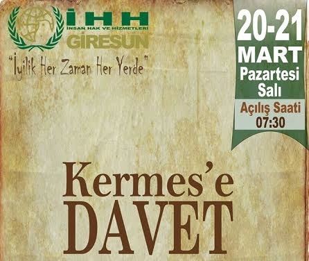 İHH' dan Kermes Etkinliği
