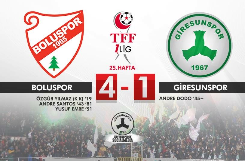 Boluspor-Giresunspor: 4-1