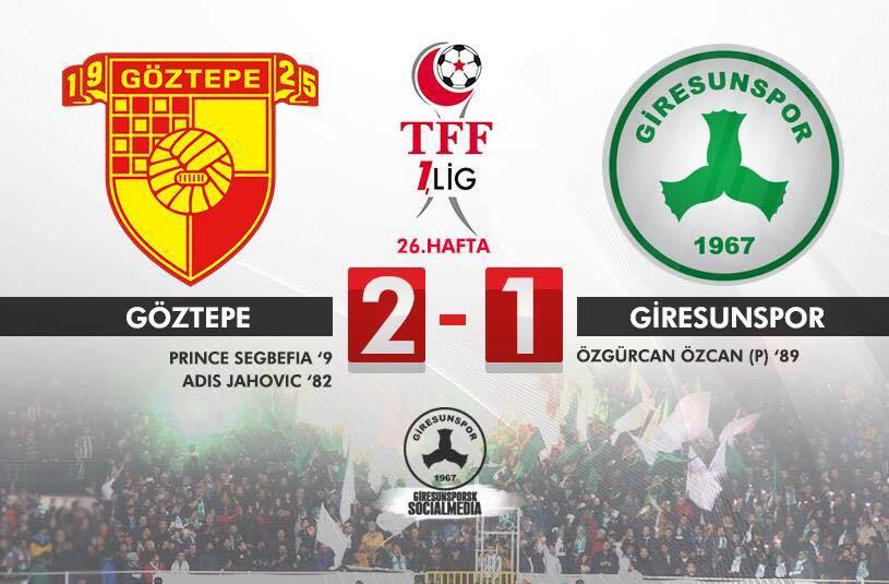 Göztepe 2-1 Giresunspor...
