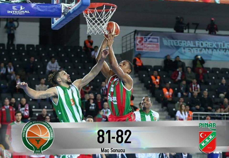 Yeşilgiresun Belediyespor-Pınar Karşıyaka 81-82