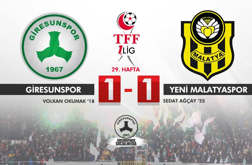 Giresunspor 1-1 Yeni Malatyaspor