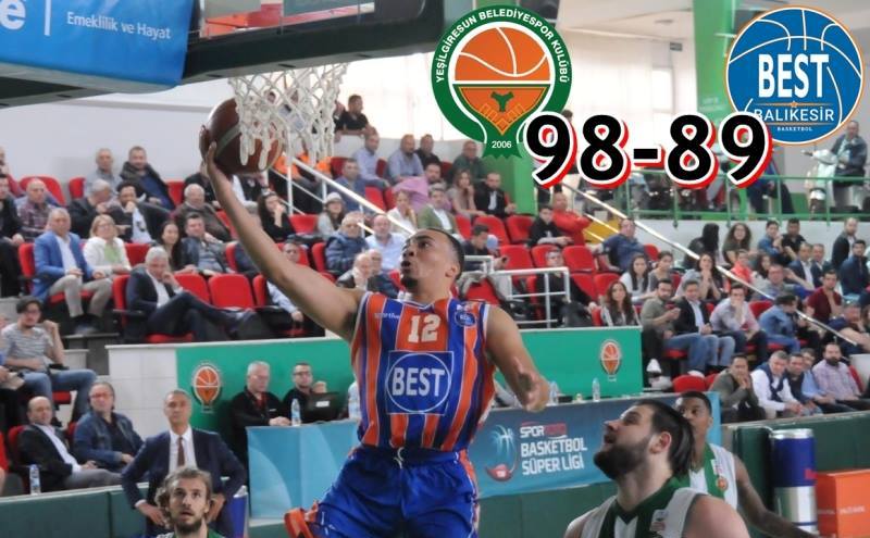 Yeşilgiresun Belediyespor-Best Balıkesir: 98-89