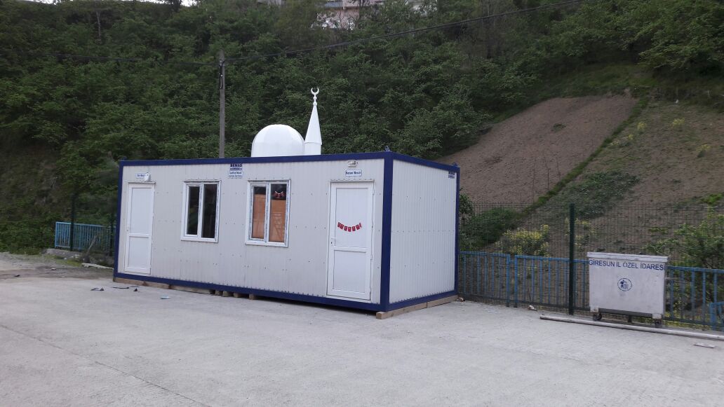Okul Bahçesine Konteyner Mescit Hibe Ettiler 