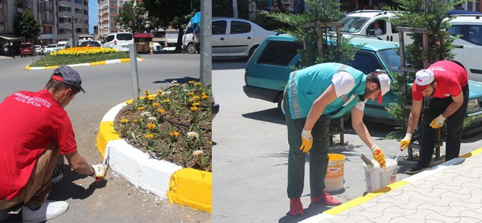 BOYAMA ÇALIŞMALARI YAPILIYOR