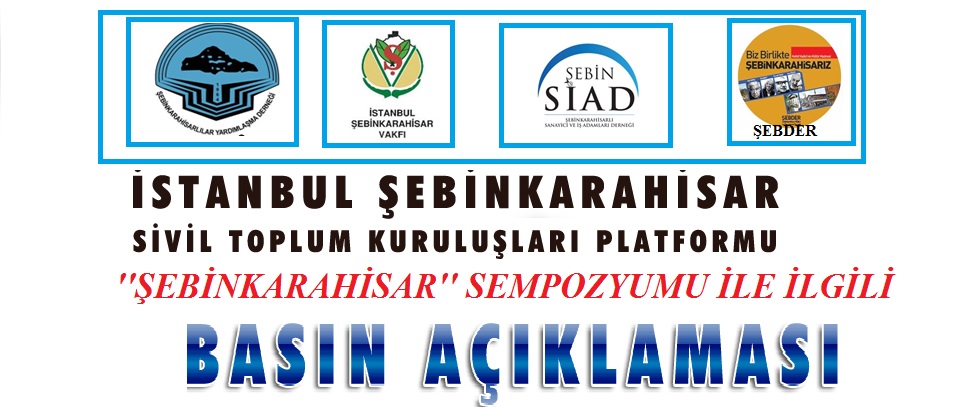 Şebinkarahisar Sempozyumu Düzenleniyor