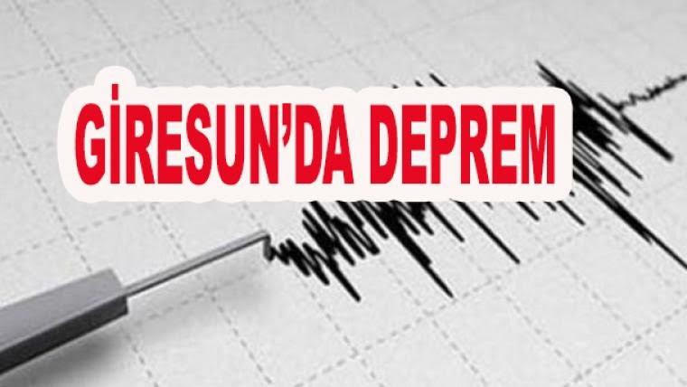 Giresun'da Deprem