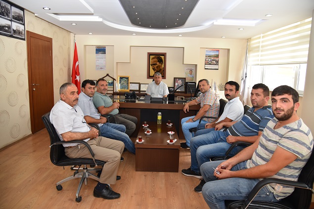 Şehir İçi Dolmuş Durağı Başkan Karadere’yi ziyaret etti