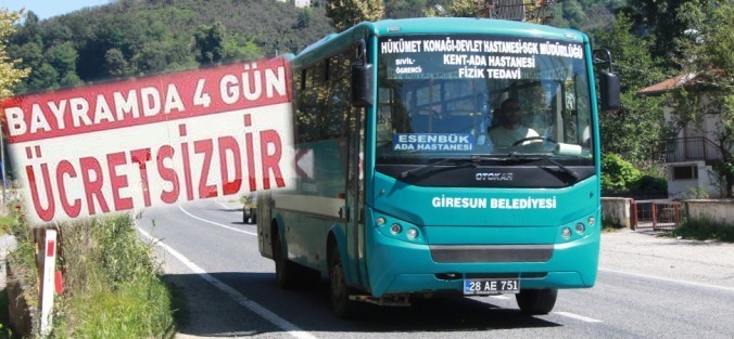 Belediye Otobüsleri Bayramda Ücretsiz