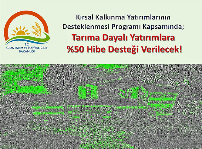 Tarıma Dayalı Yatırımlara%50 Hibe Desteği Verilecek