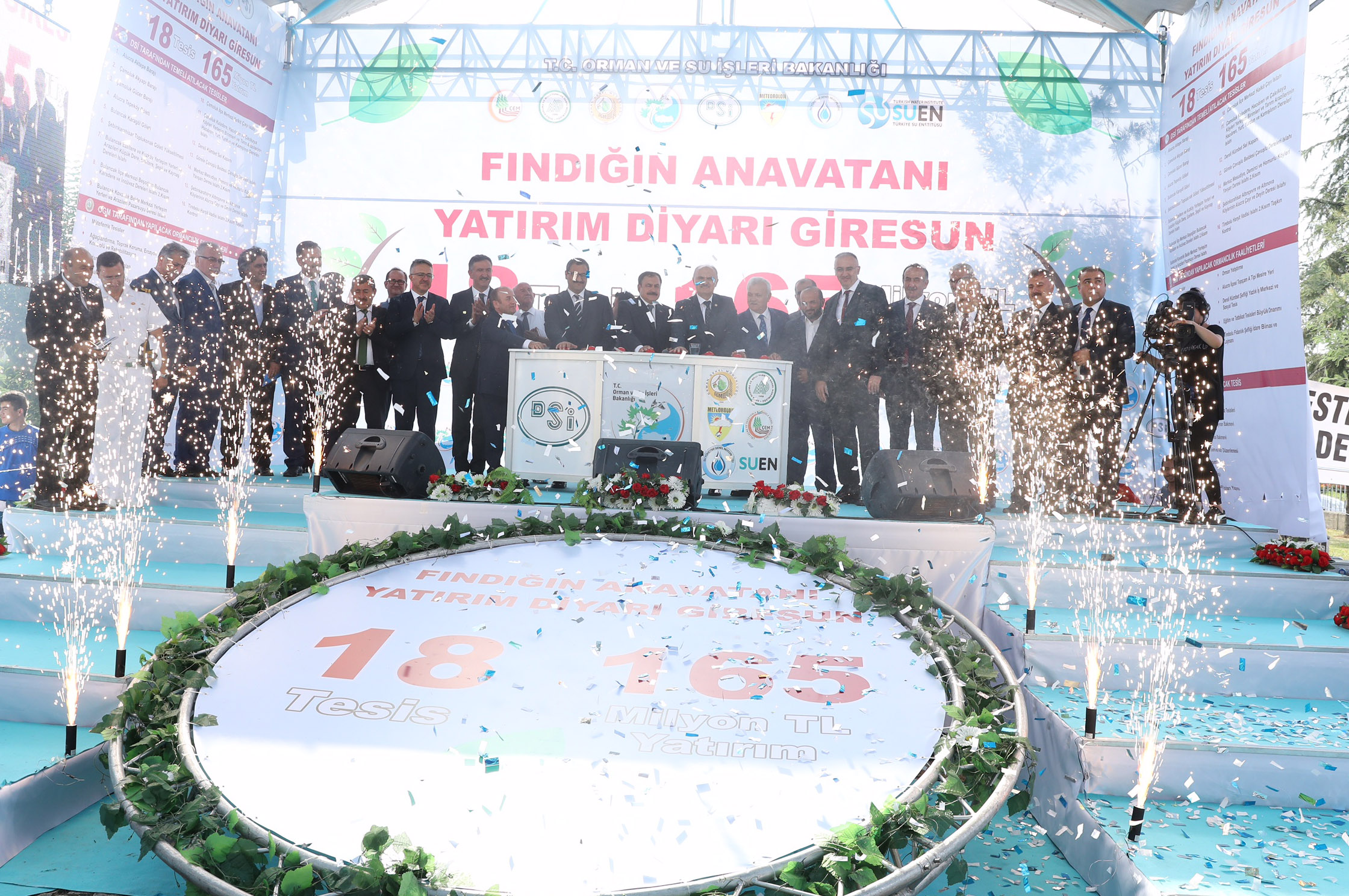 Bakanı Eroğlu Giresun’da 18 Tesisin Temelini Attı
