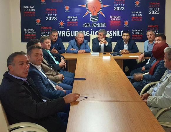 Kırhasanoğlu Ak Parti İlçe Yönetim Kurulu Toplantısına Katıldı