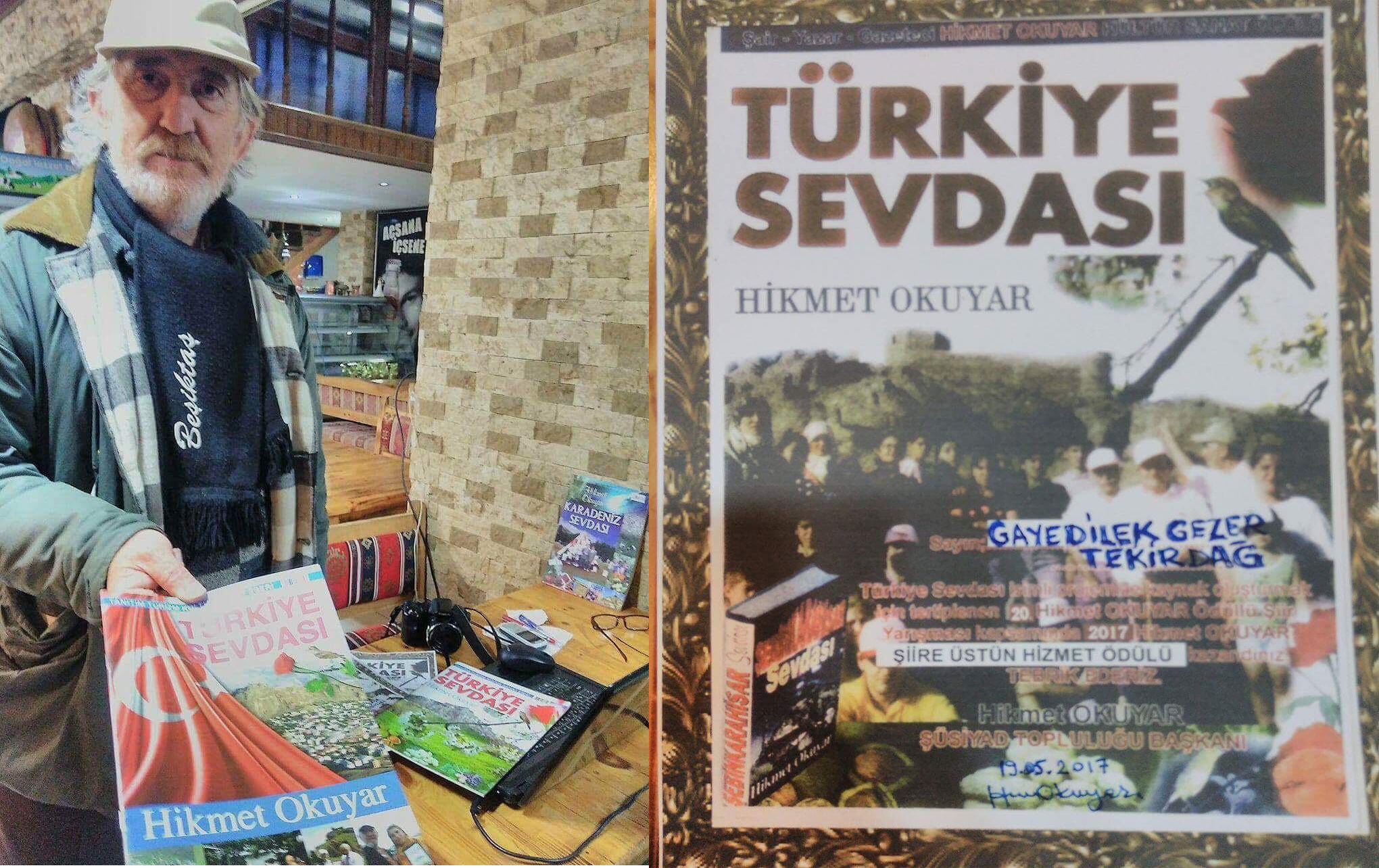 Gaye Dilek Sezer Şair, ödülünü İnternetten aldı