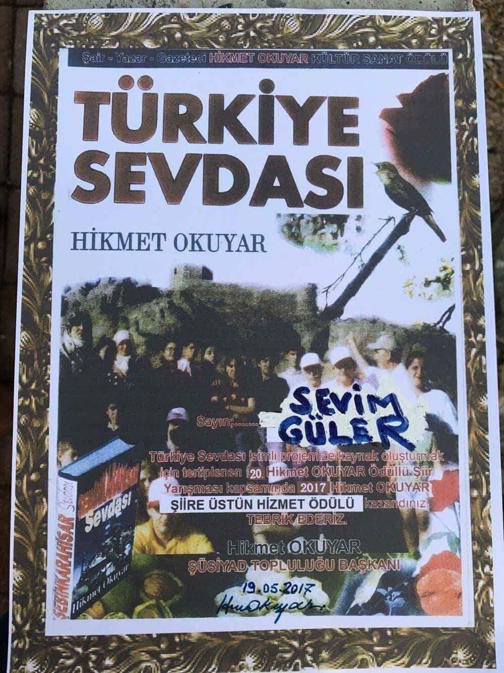 Sivaslı Sevim Şair, ''Ellerimi Bırakma'' demiş