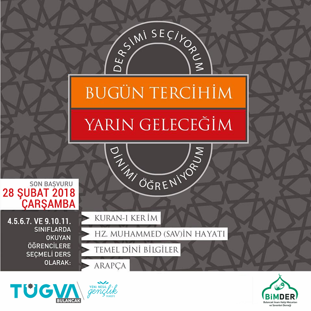TÜGVA Bulancak'tan ders seçme çağrısı
