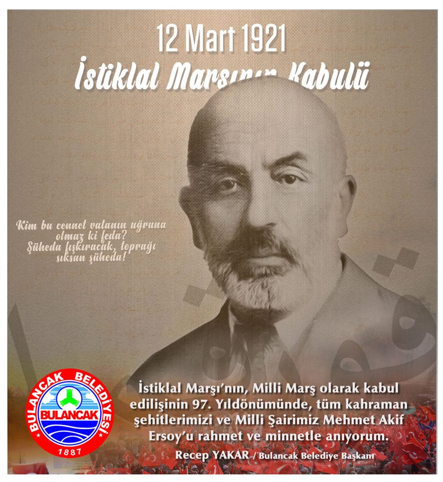 Başkan Yakar'dan İstiklal Marşının kabulü yıldönümü mesajı