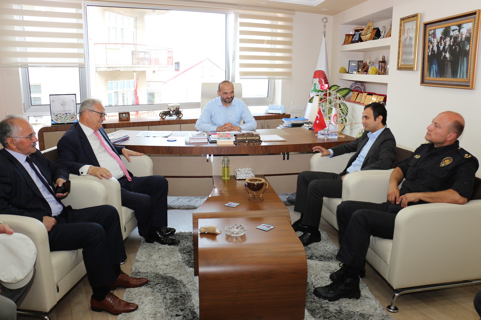 Başkan Karabıçak, Domaç ve Şahin'i Makamında Ağırladı
