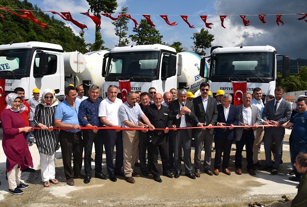 Beton Santrali Düzenlenen Törenle Faaliyete Geçti