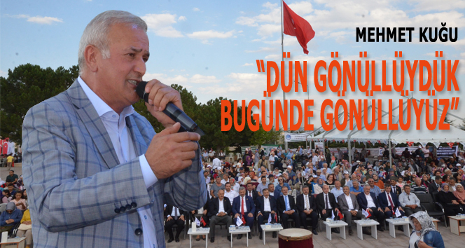 Allahın izniyle gönüllü olmaya devam edeceğiz