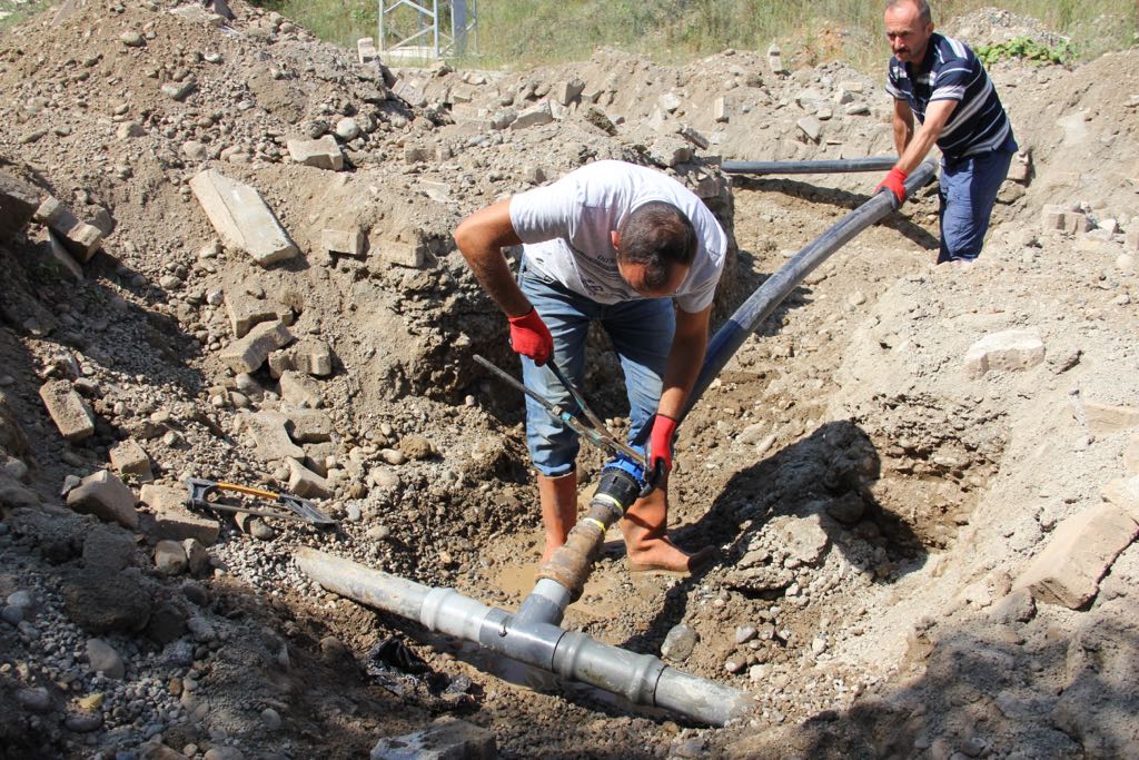 Alt yapı çalışmalarında sona doğru