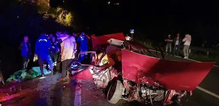 Kuzgun Köyünde Korkunç Kaza; 2 Ölü
