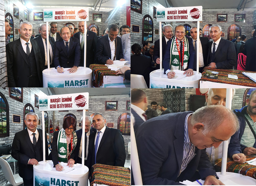 HARŞİT İMZA KAMPANYASINA BÜYÜK İLGİ