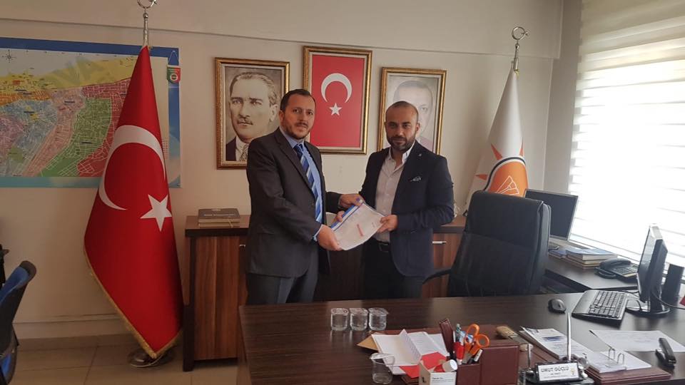 Şahan aday adaylık başvurusunu yaptı.