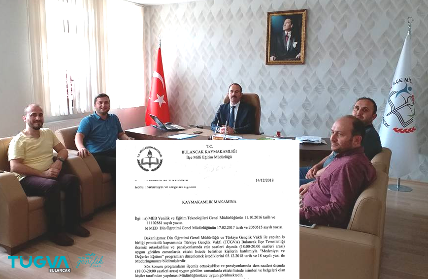 TÜGVA Bulancak ve Bulancak İlçe Milli Eğitim Müdürlüğü arasında protokol