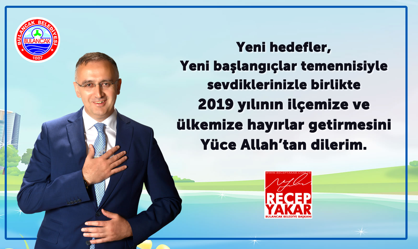 Bulancak Belediye Başkanı Recep Yakar’dan Yeni Yıl Mesajı