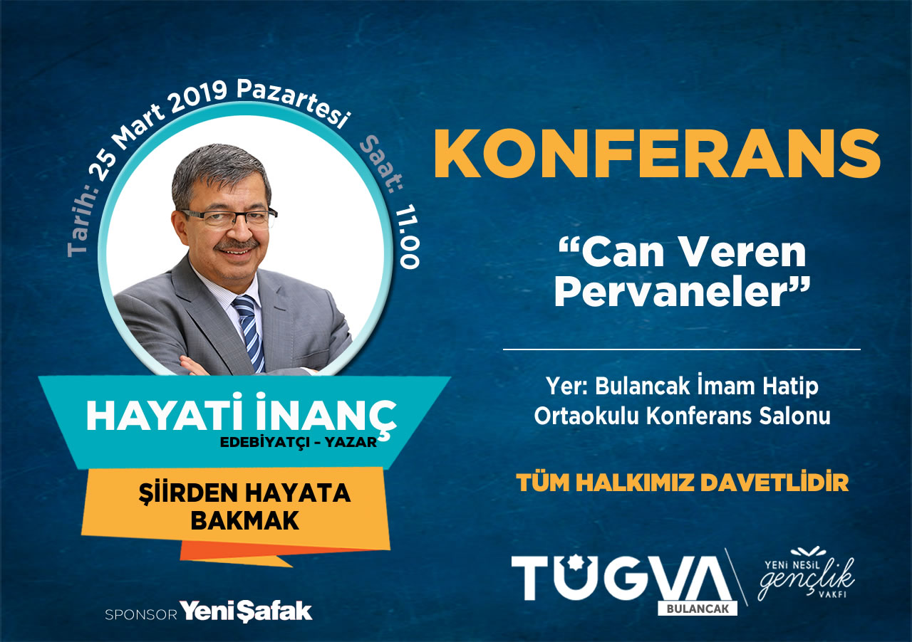 TÜGVA Bulancak’ta Hayati İnanç konferans yapacak 