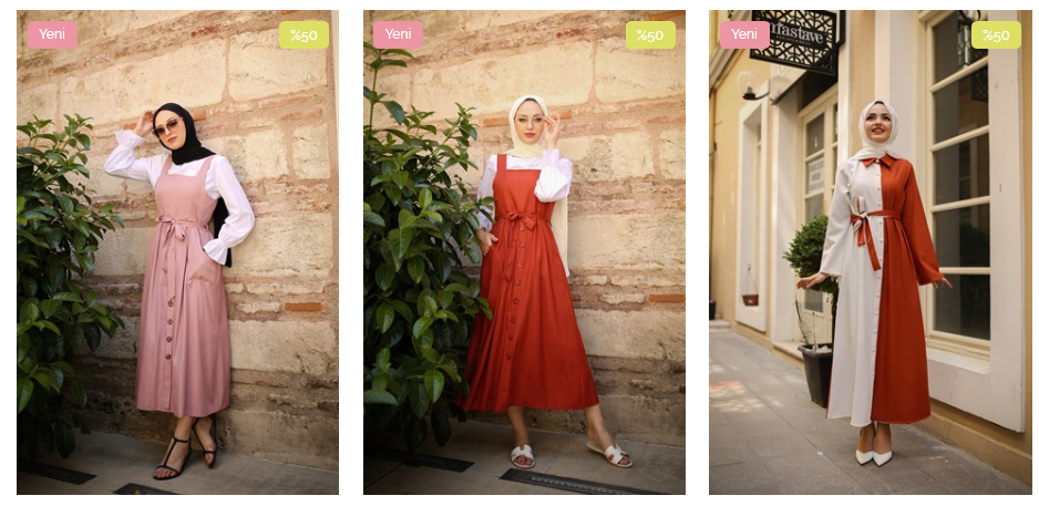 Son Moda Tesettür Elbiseler